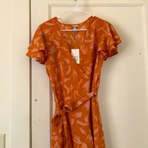 Orange Midi Sun Dress